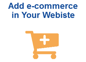 Add e-commerce in existing website
