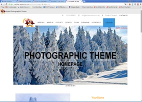 photographic web design